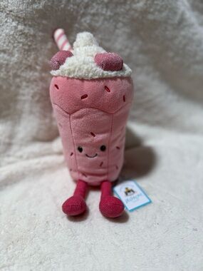 Jellycat Cafe NYC Strawberry Milkshake